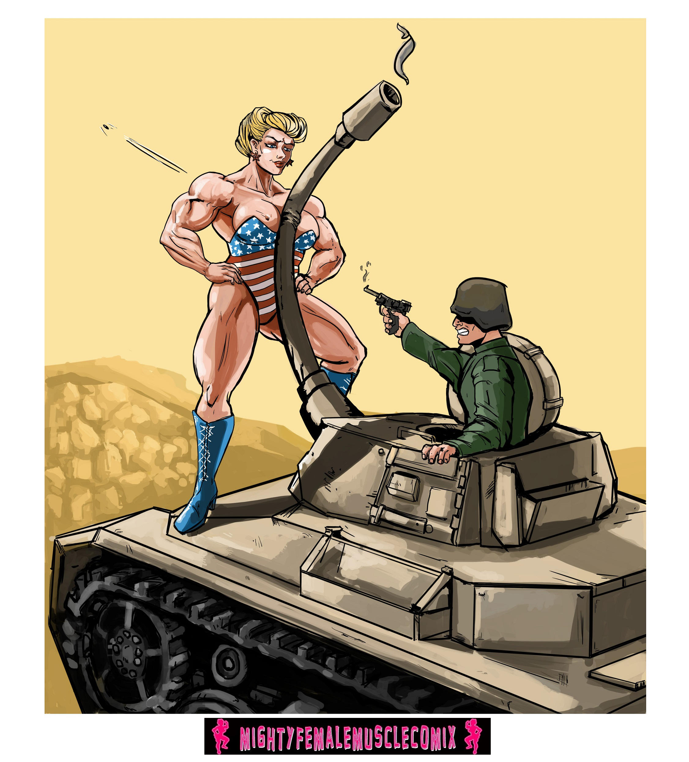 Ms Liberty Guns of War Sample 4 by SteeleBlazer84