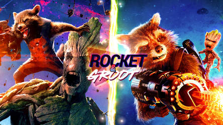 Rocket And Groot Wallpaper 4k By Leafpenguins On Deviantart