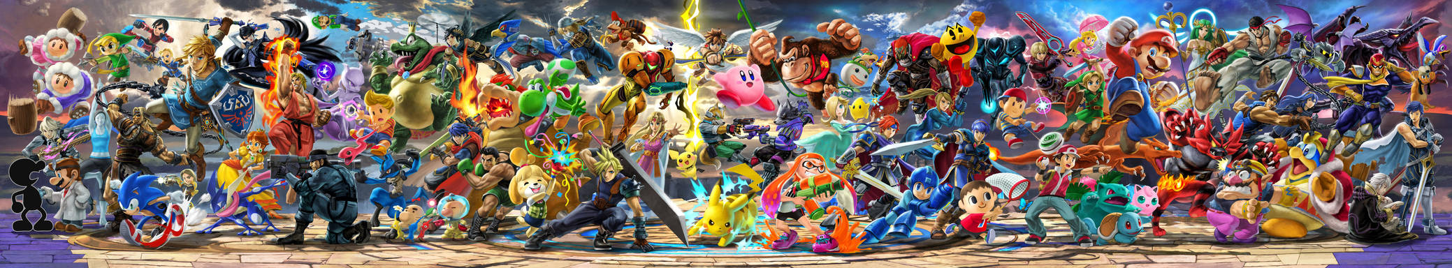 Super Smash Bros. Ultimate OFFICIAL Panoramic Art by Leafpenguins