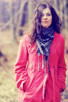 Girl In Pink Coat by magicznaaa