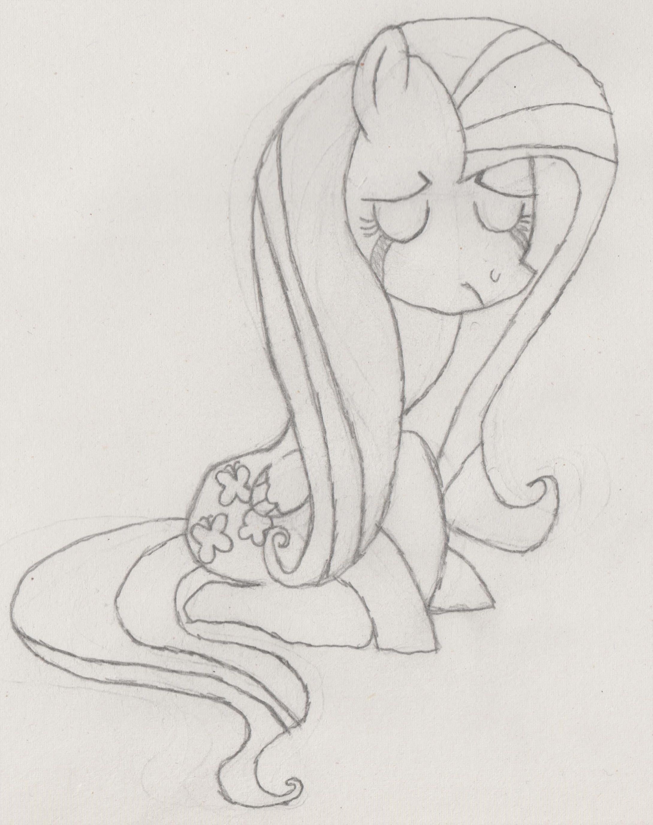 Flutter sad by HeadlongEquestria