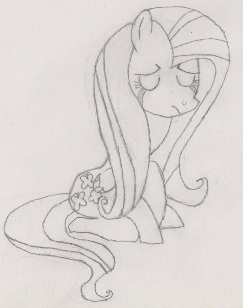 Flutter sad by HeadlongEquestria