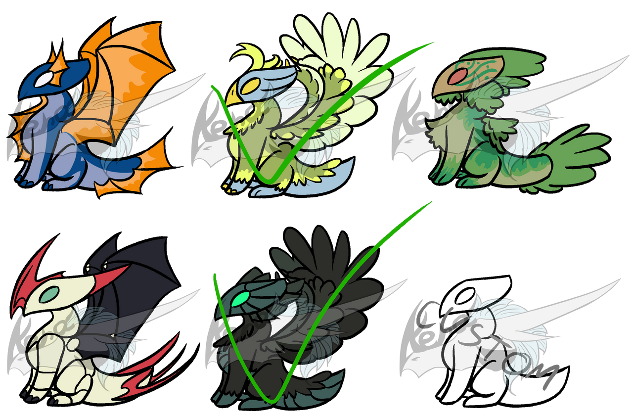 More Thingy Adopts (Open 4/6) by CuriousDragonChild