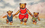 Little Teddies Off For a Swim by Yesterdays-Paper