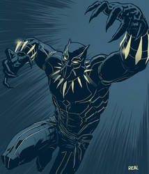Black Panther by JoseRealArt