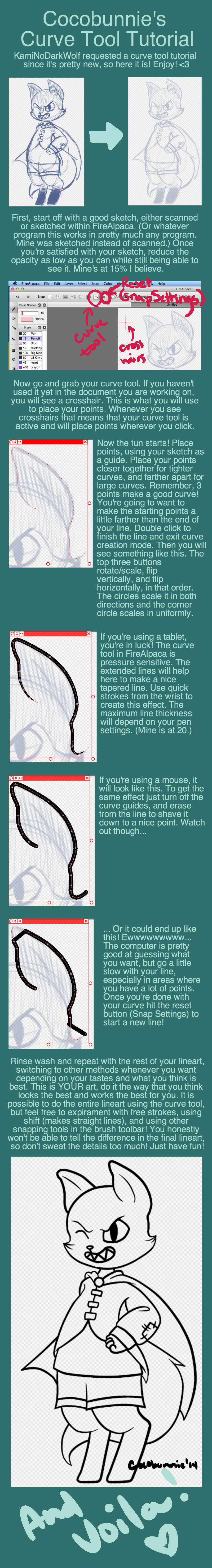 firealpaca line tool curve