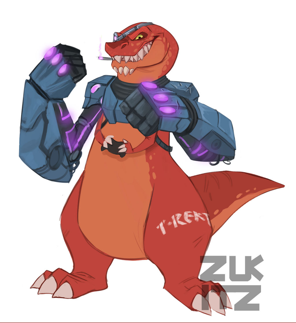 T Rex 4 by Zukitz
