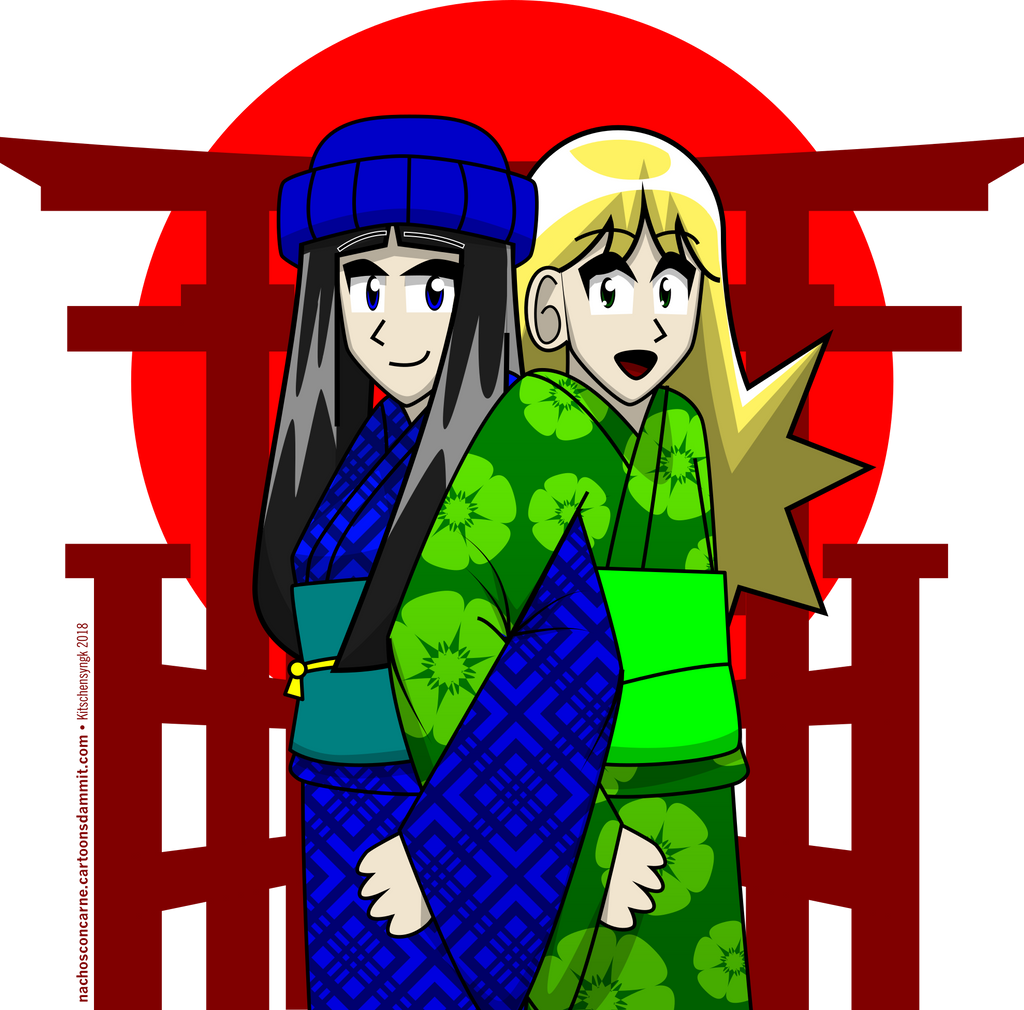 Kimono Friends by Kitschensyngk