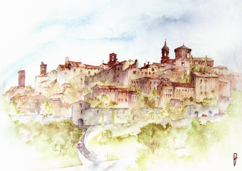 Lucignano, Italy by Zawij