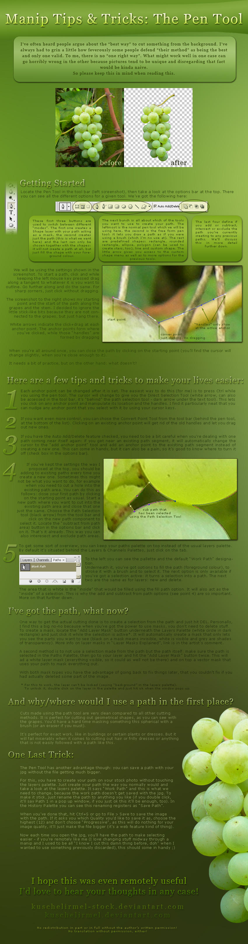 Manip Tips + Tricks: Pen Tool by kuschelirmel-stock
