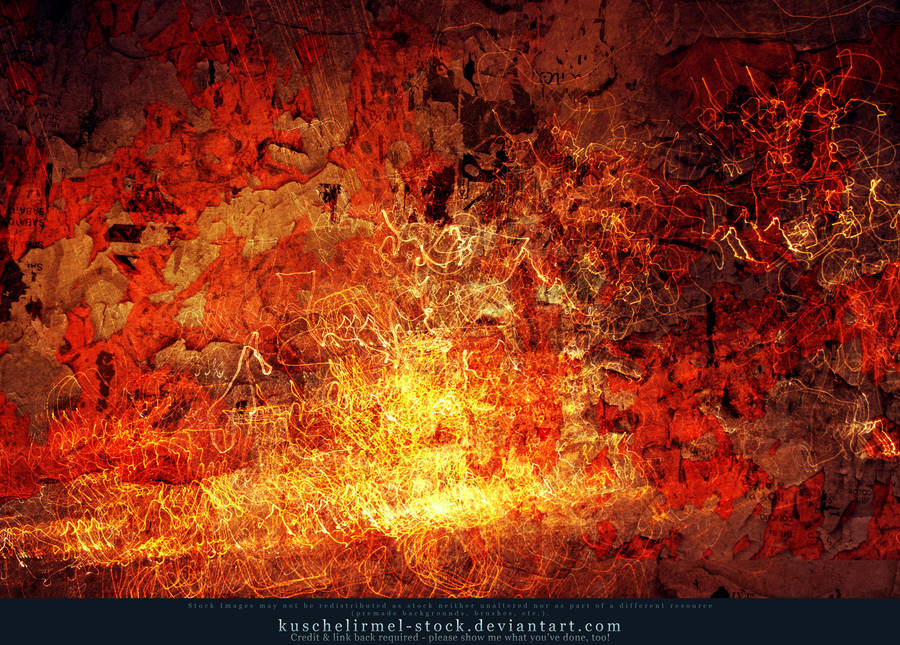 Grunge on Fire Texture by kuschelirmel-stock