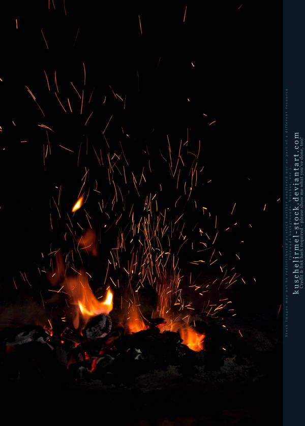 Flames and Sparks 03 by kuschelirmel-stock
