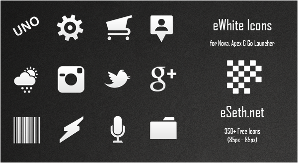 eWhite Icon Pack by gseth
