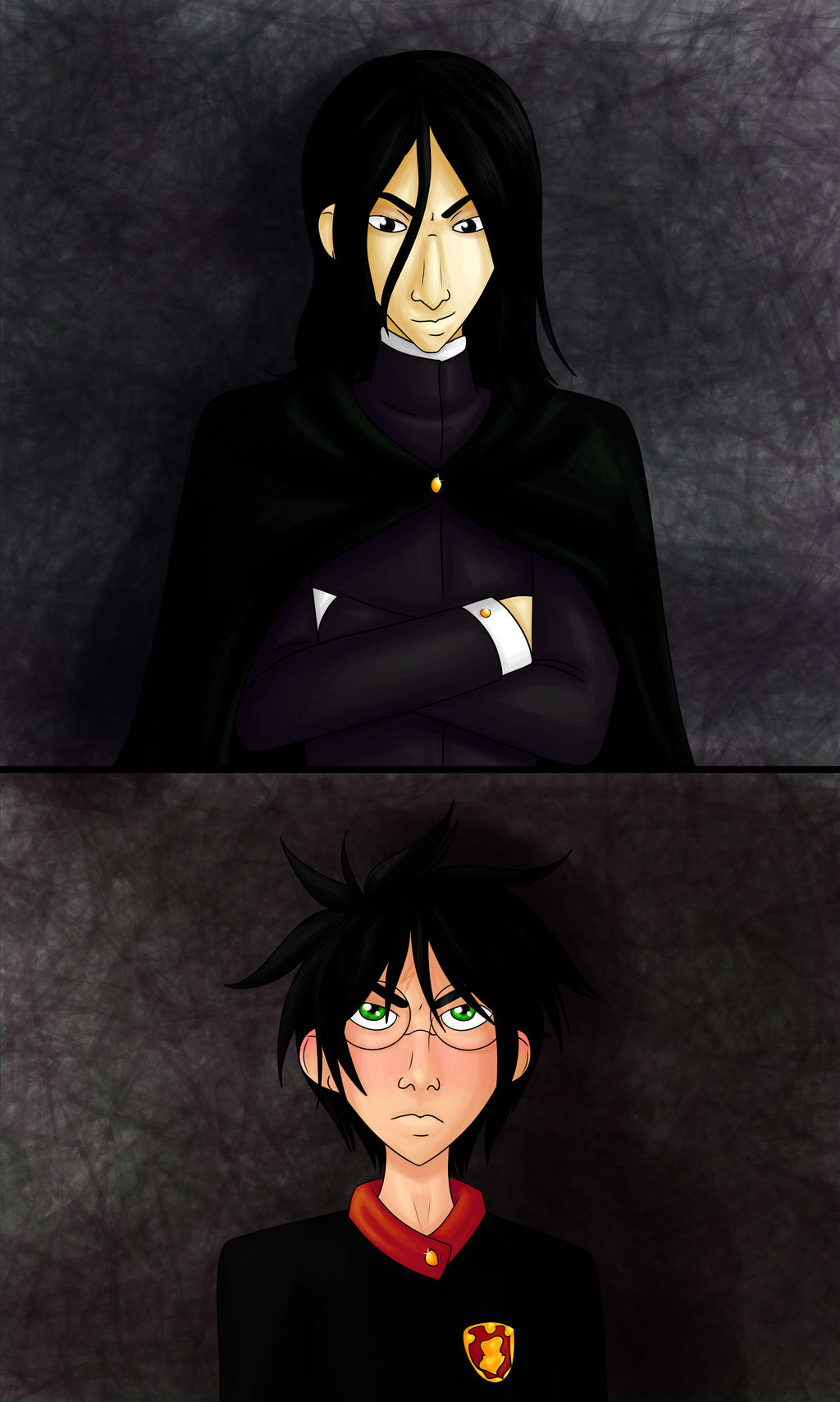 Snape and Harry by CharlotteVixen