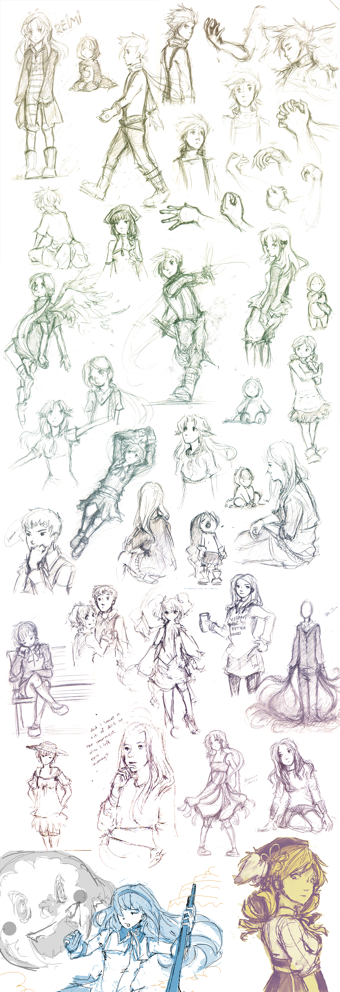 post all the sketches! by Lubrian