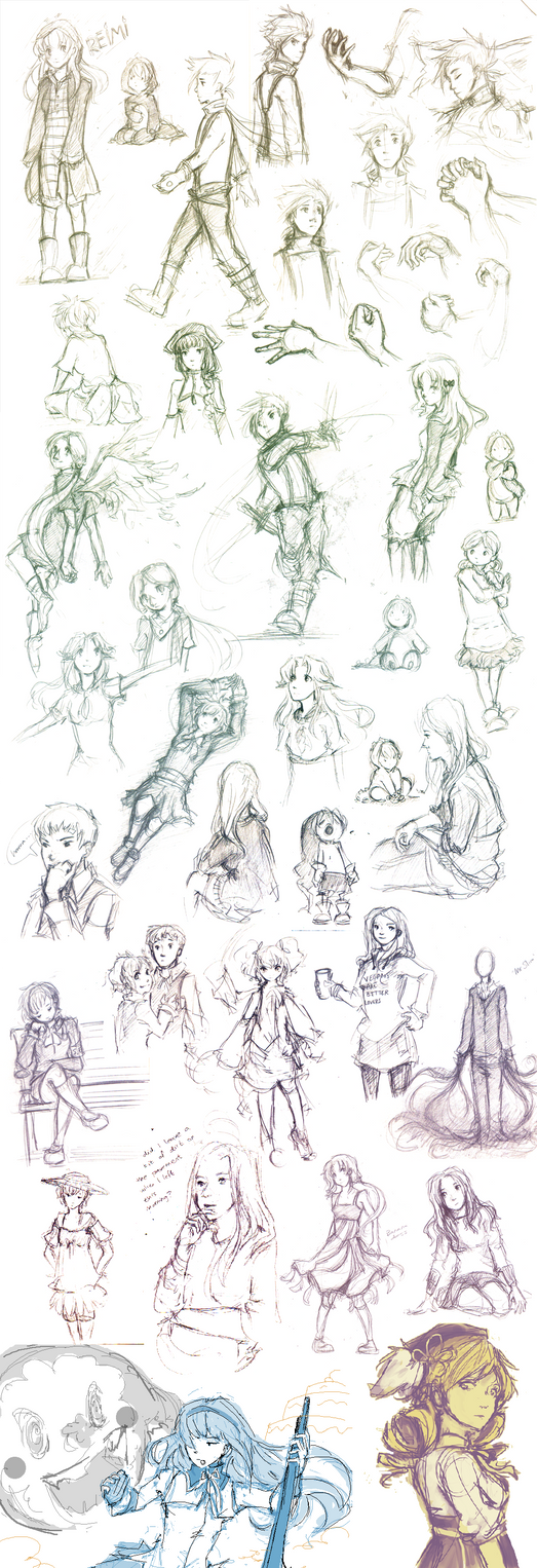 post all the sketches! by Lubrian