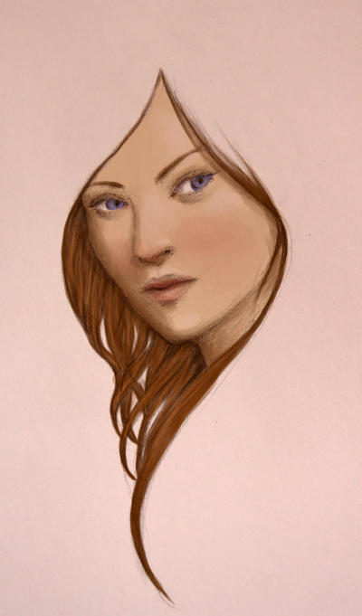 Quick brunette sketch by Ciuva