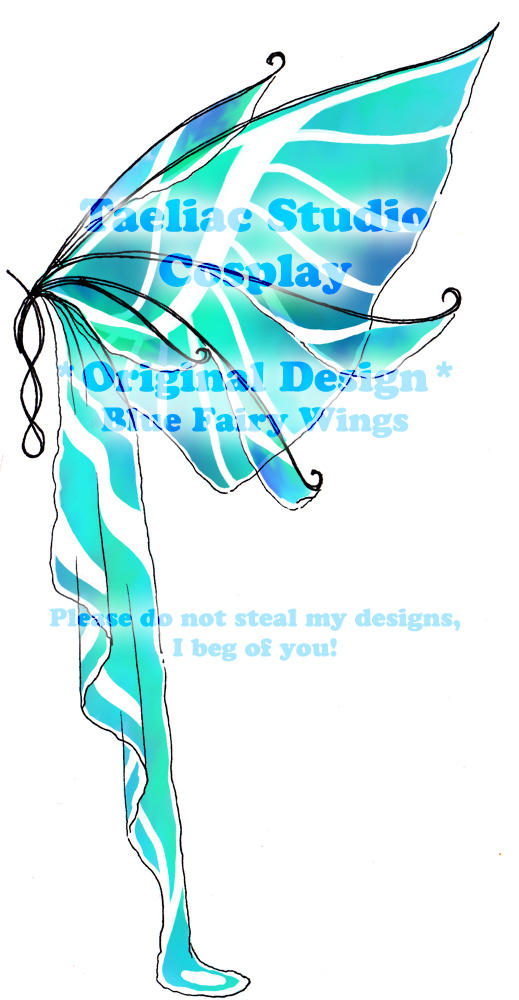 DESIGN: Blue Fairy Wings by taeliac