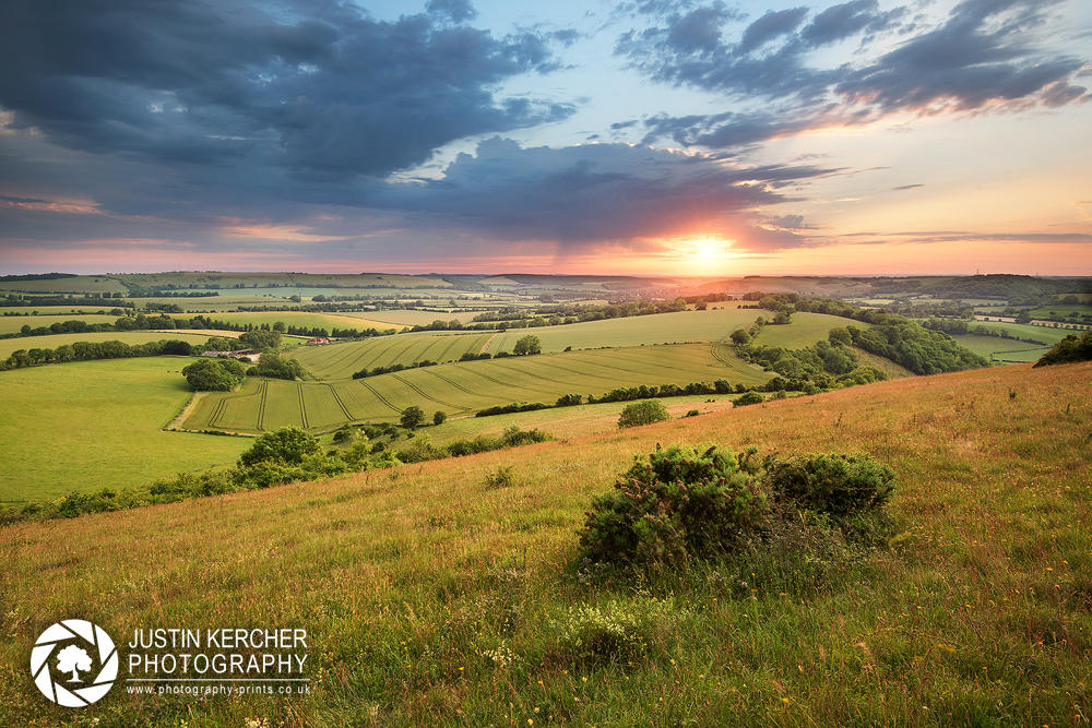 Butser Hill Sunset by Neutron2K