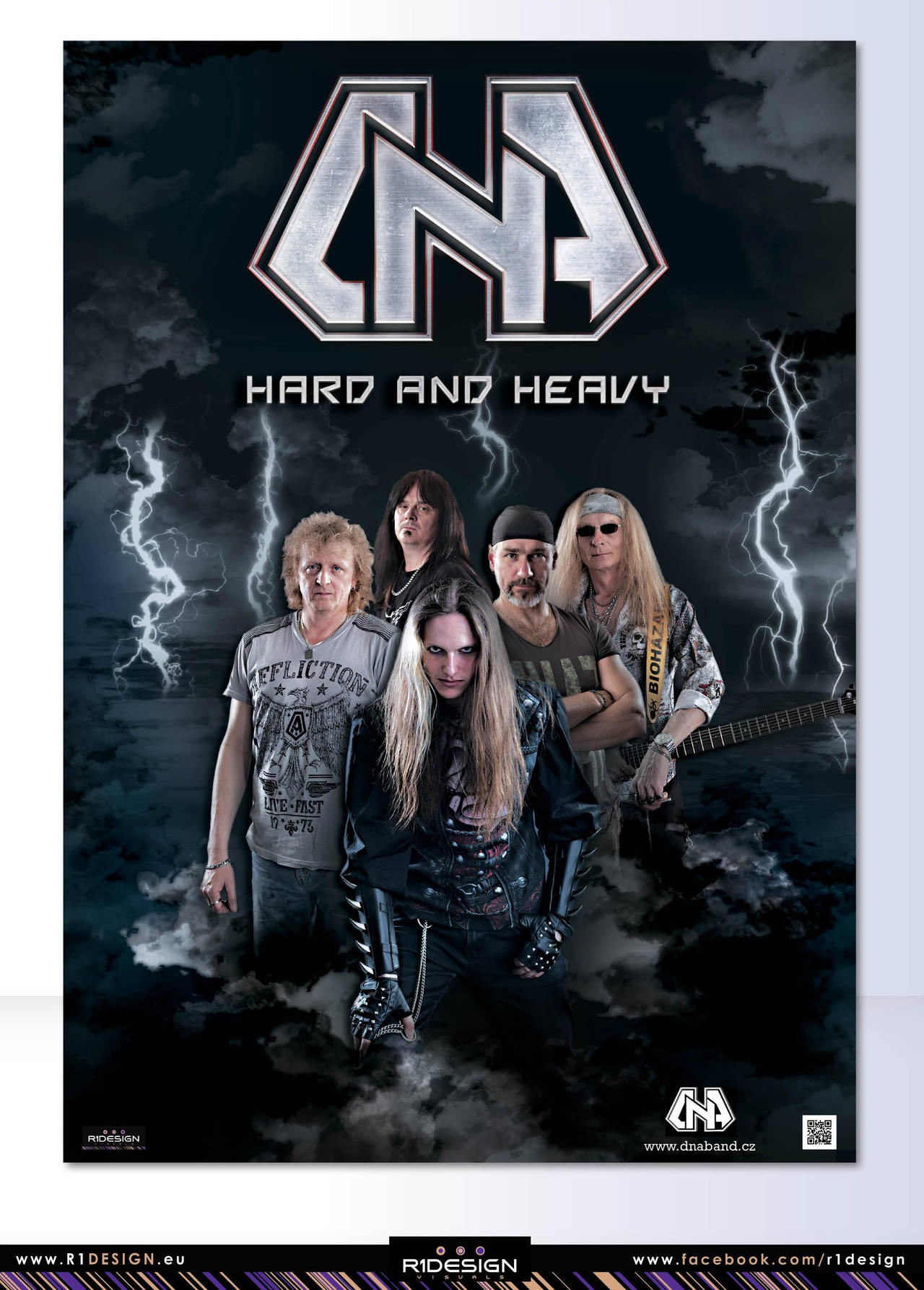 Metal band- D.N.A-poster design-2 by R1Design