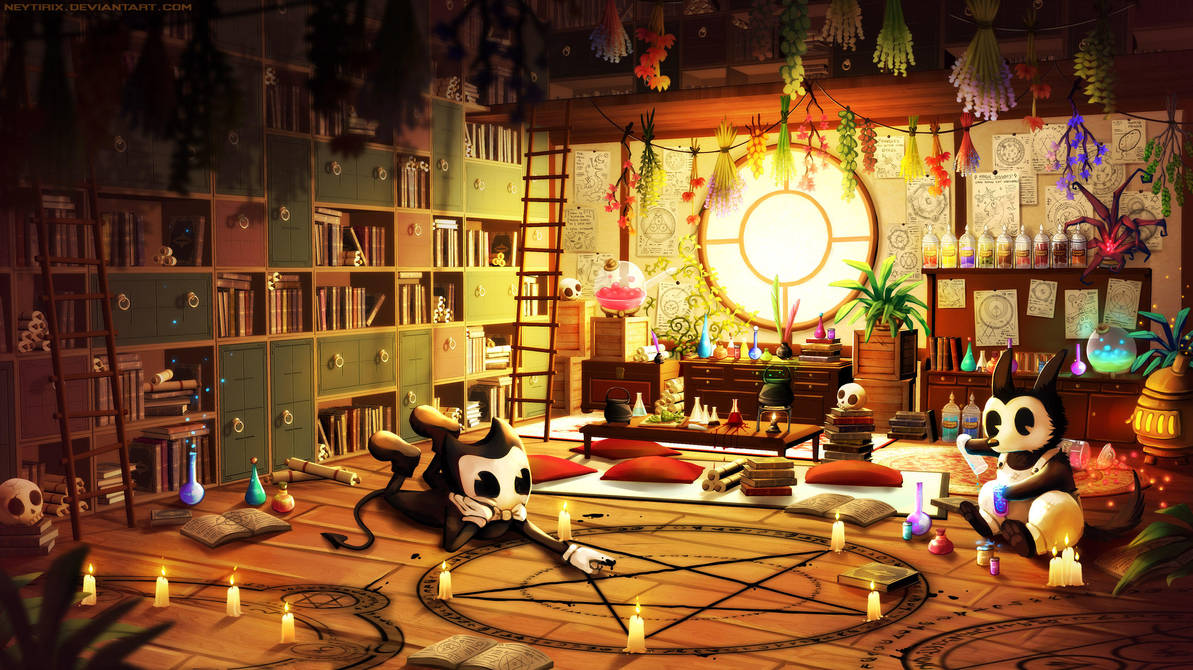Dark Art Dabbling (BATIM Fanart) by Neytirix