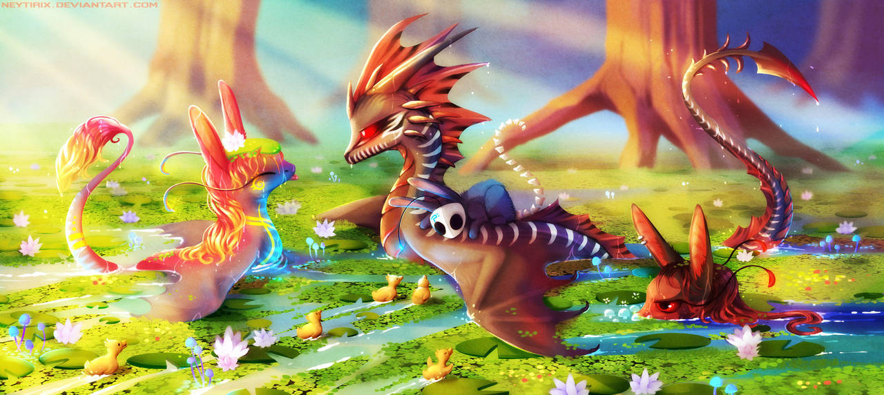 Through the duckweed by Neytirix