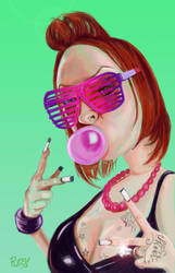 Bubble Gum Pink by Pudsybear