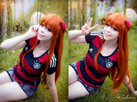 Asuka - Neon Genesis Evangelion -Football / Soccer by Calssara