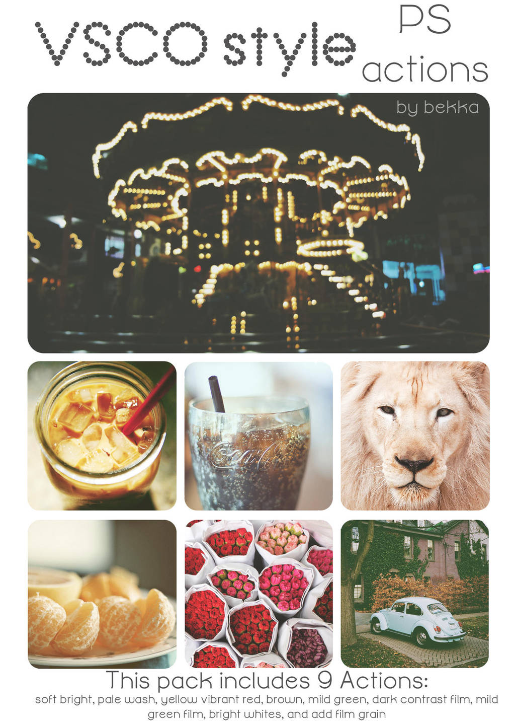 VSCO style ps actions by beorange