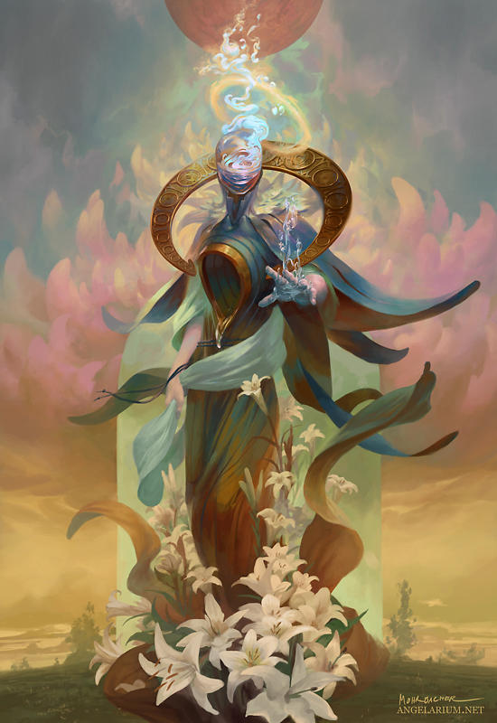 Cambiel, Angel of Aquarius by PeteMohrbacher