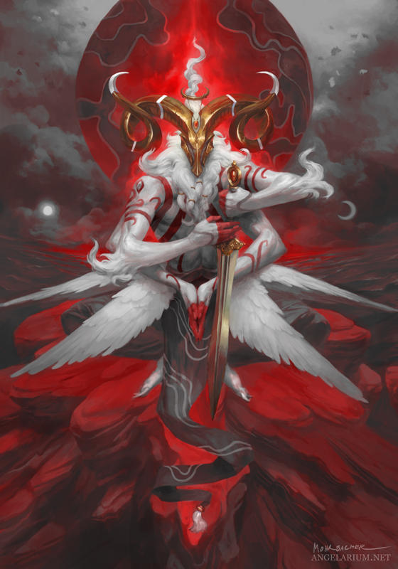 Malahidael, Angel of Aries - Timed Edition by PeteMohrbacher