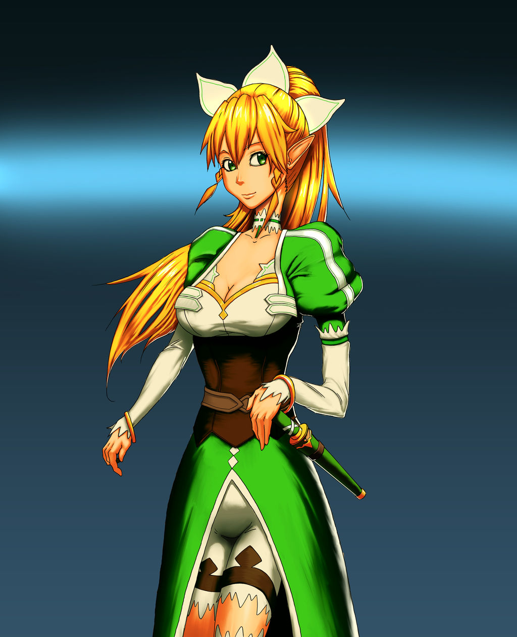 Leafa Fanart by Cruiser18