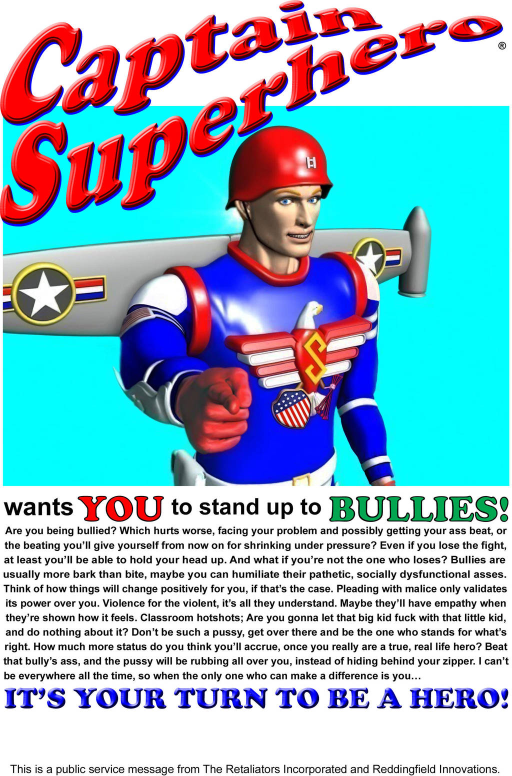 CaptainSuperheroPSA2 by Pseudodeus