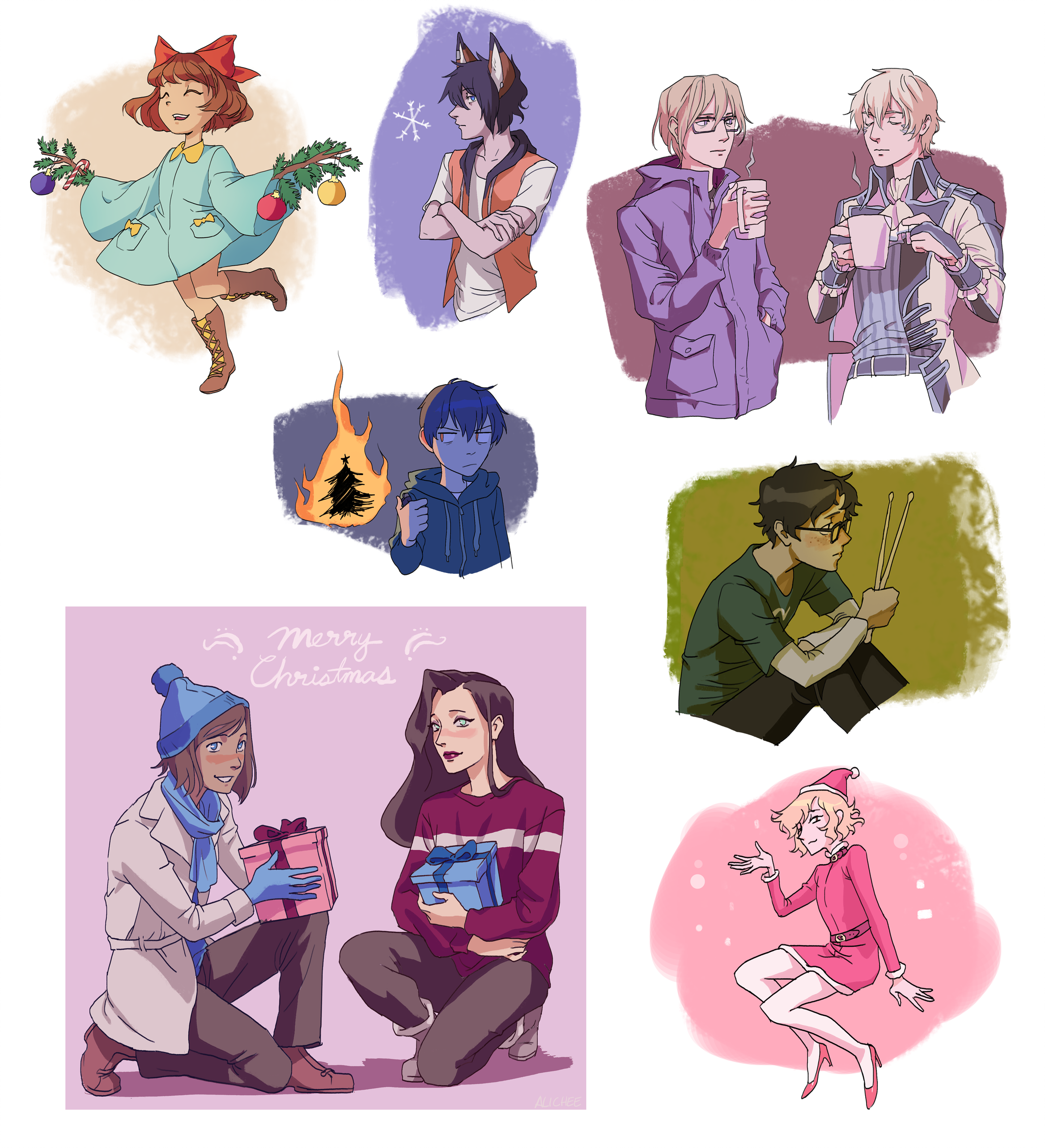 Christmas Dump 2017 by alizawren
