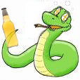 Drunken Python by TrinaryOuroboros