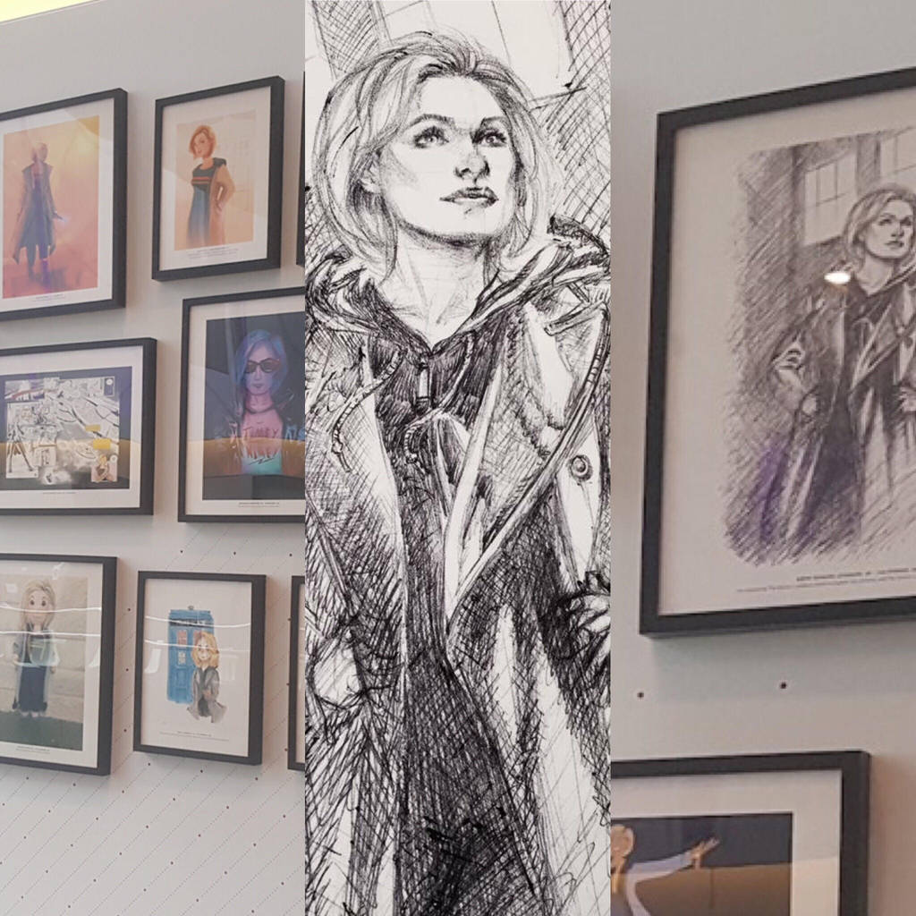 Dr Who Sketch on display at BBC by DrewEdwardJohnson