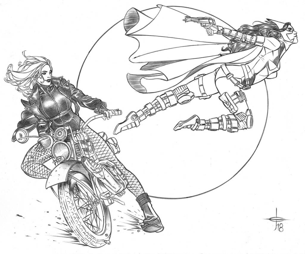 Black Canary Huntress Commu by DrewEdwardJohnson