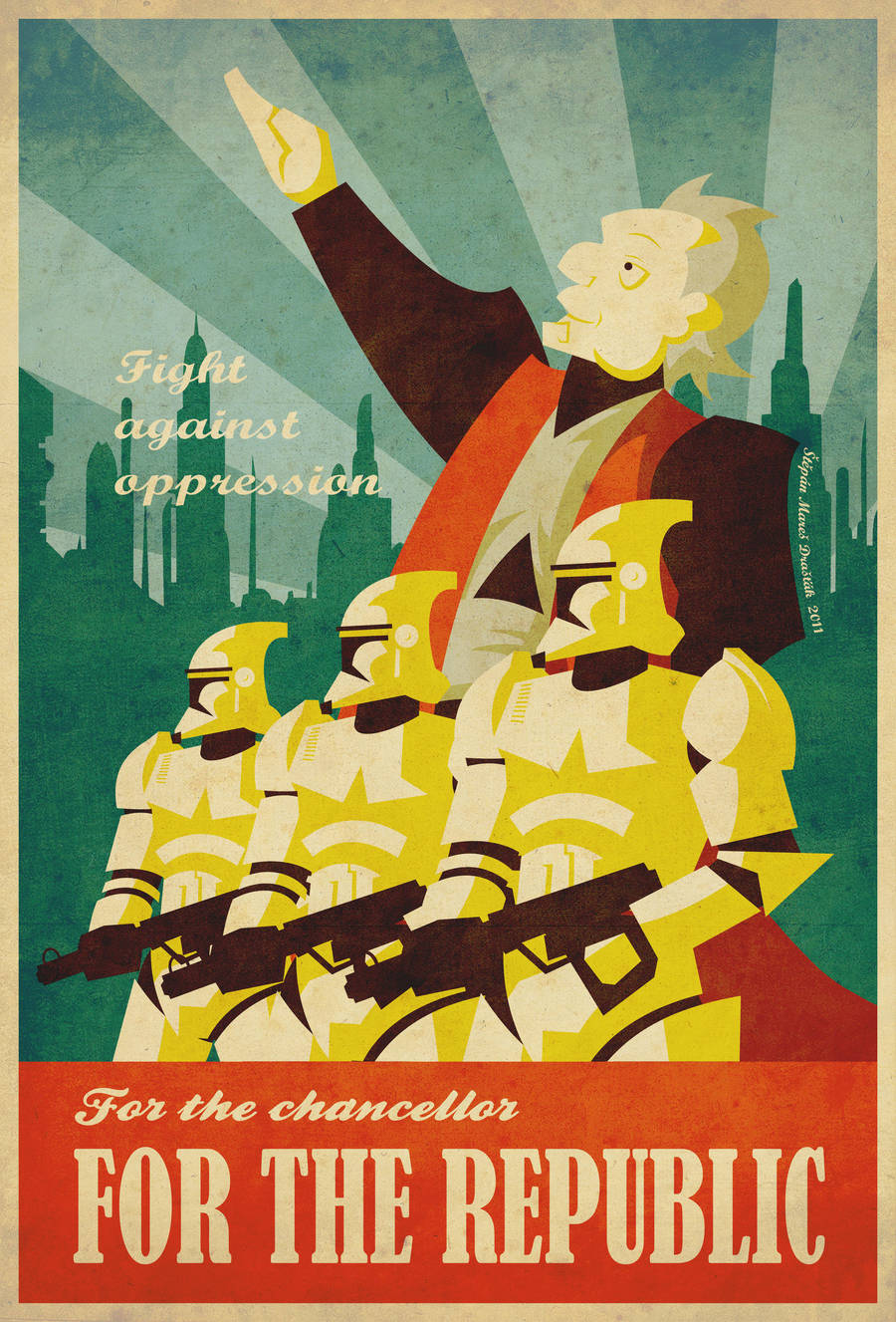 Palpatine's propaganda poster by Feinobi