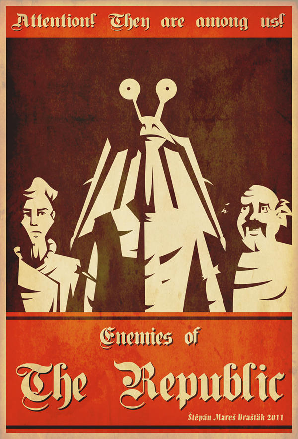 Human propaganda poster by Feinobi