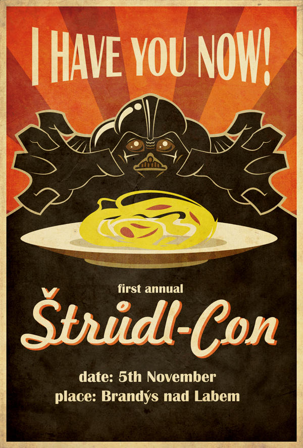 Strudel Con poster by Feinobi