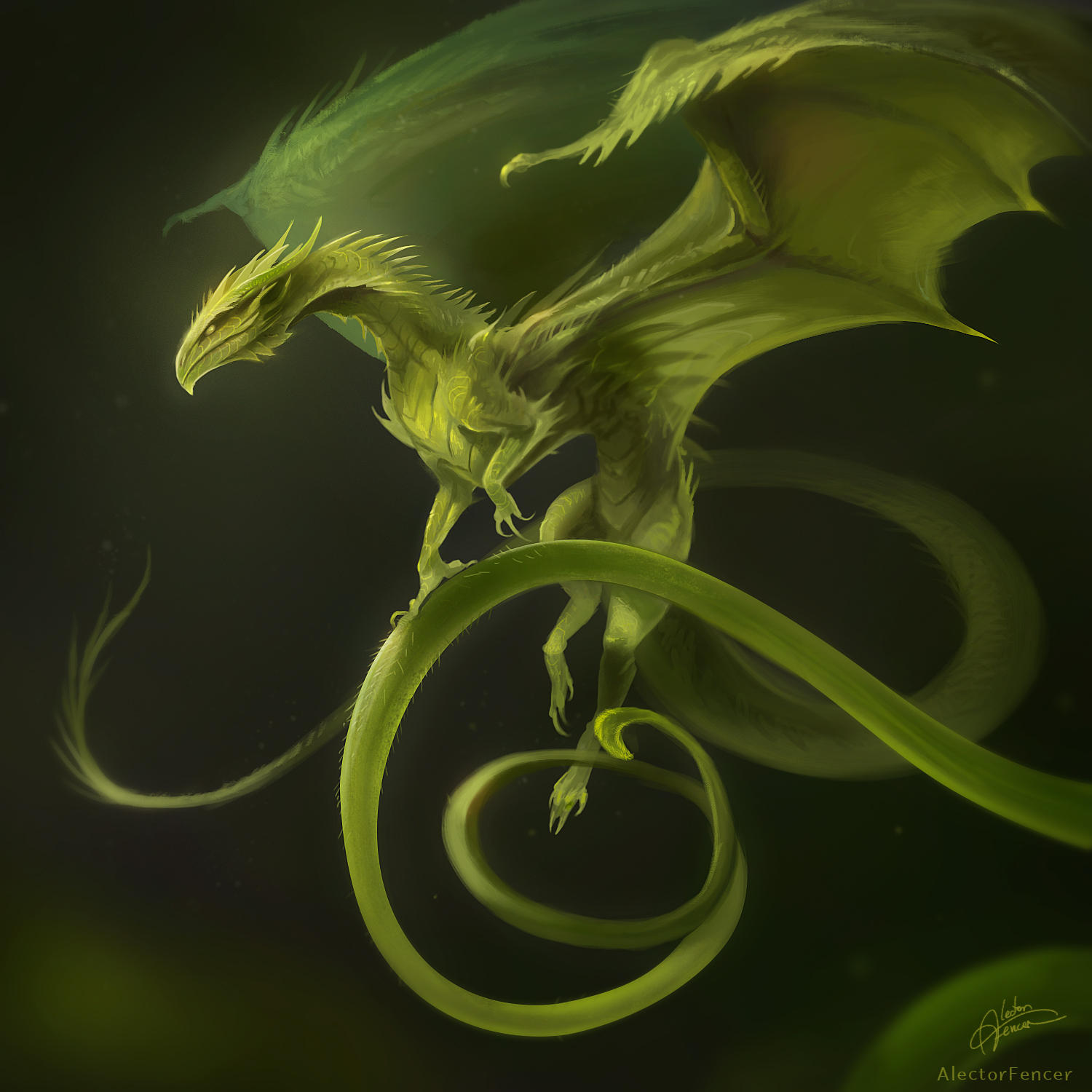 Vine Dragon by AlectorFencer