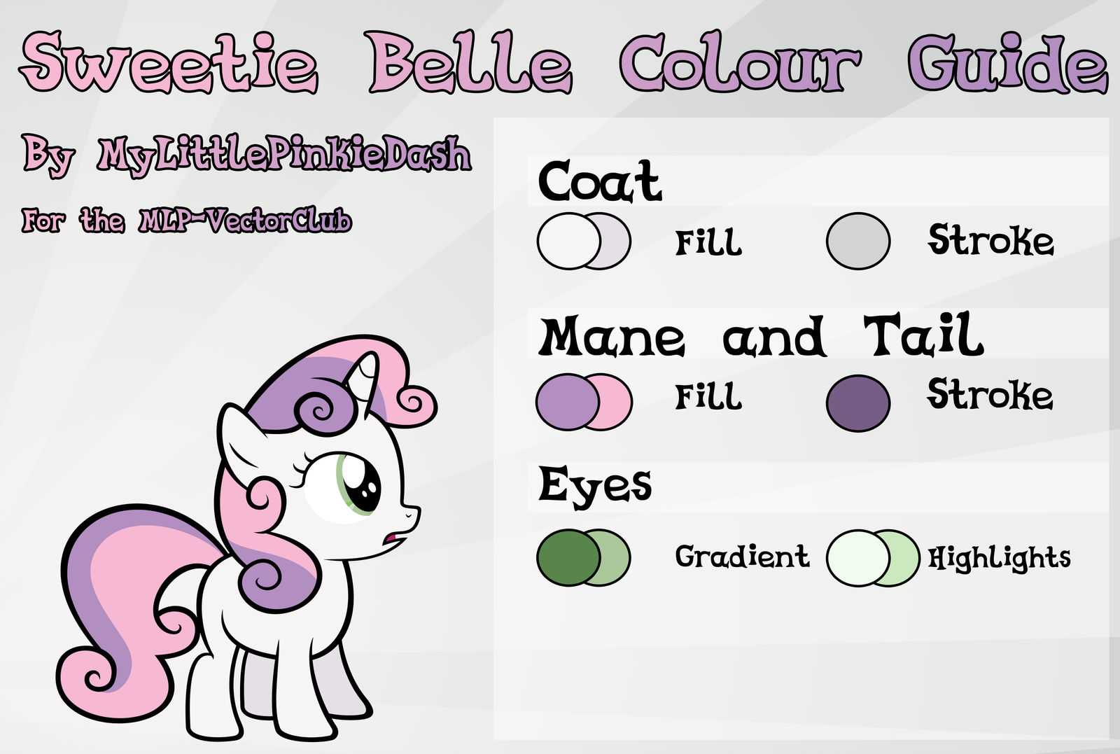 Sweetie Belle Colour Guide by Atmospark