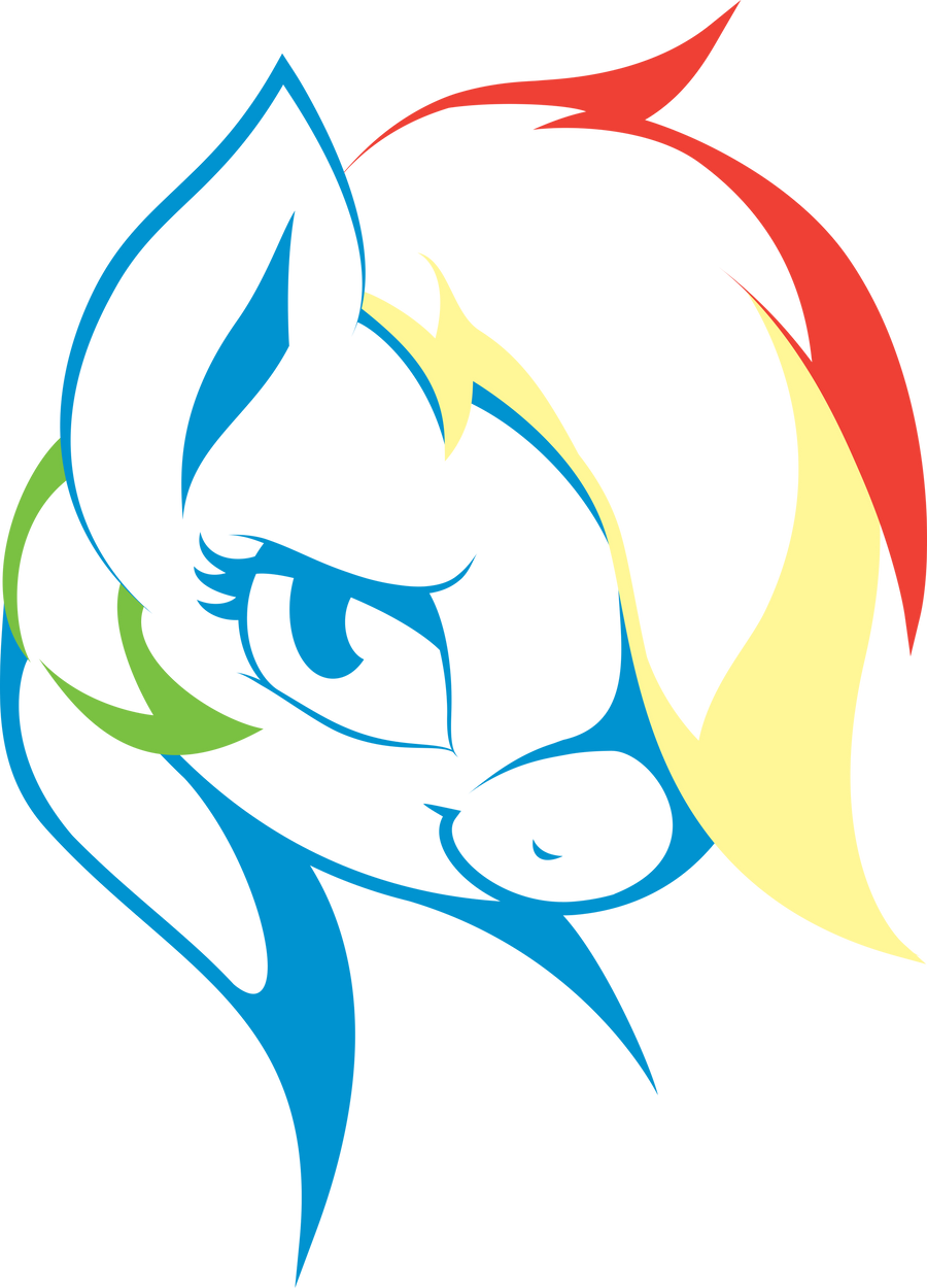 Stylised Rainbow Dash by Atmospark