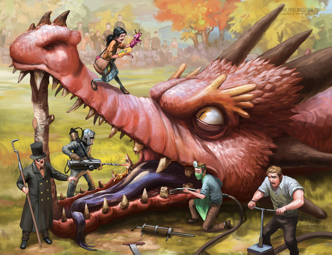 The Dragon Dentists by SpikedMcGrath