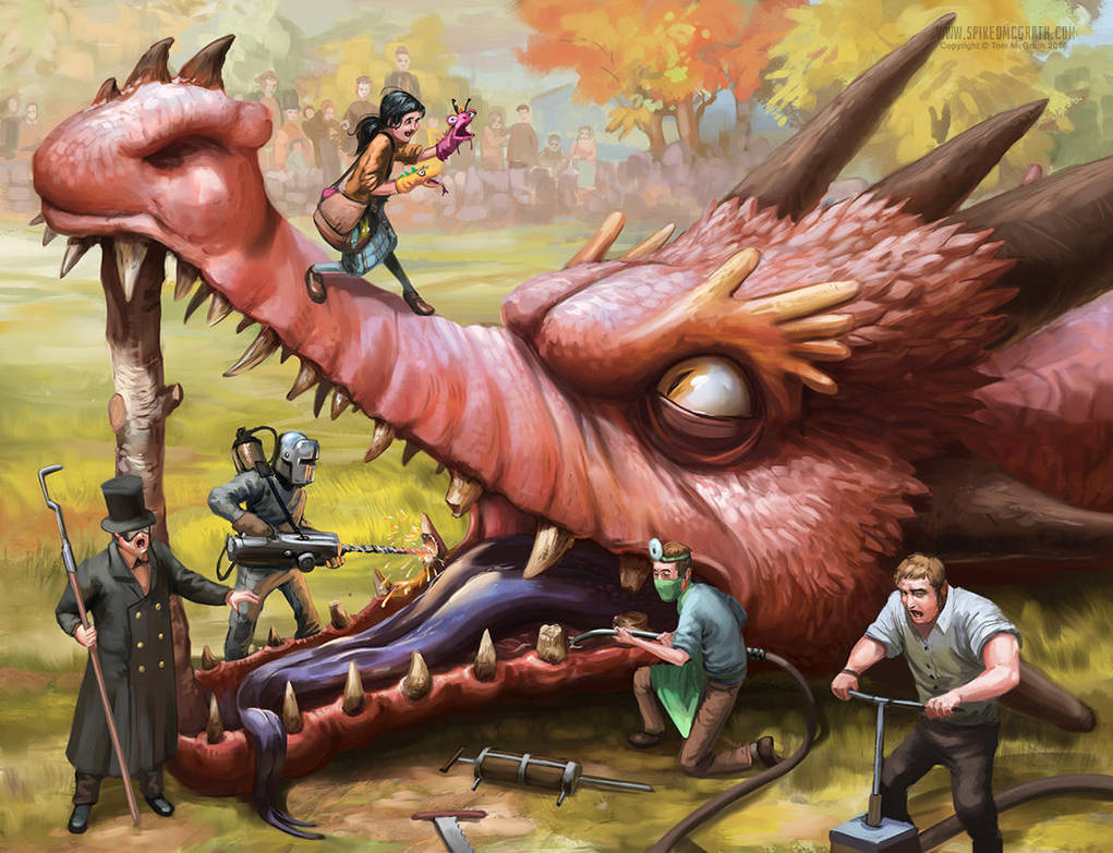 The Dragon Dentists by SpikedMcGrath