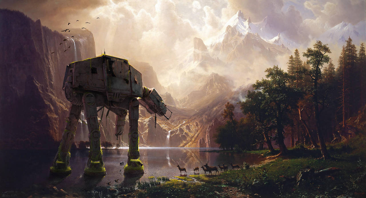 AT-AT Among the Sierra Nevada by fantasio