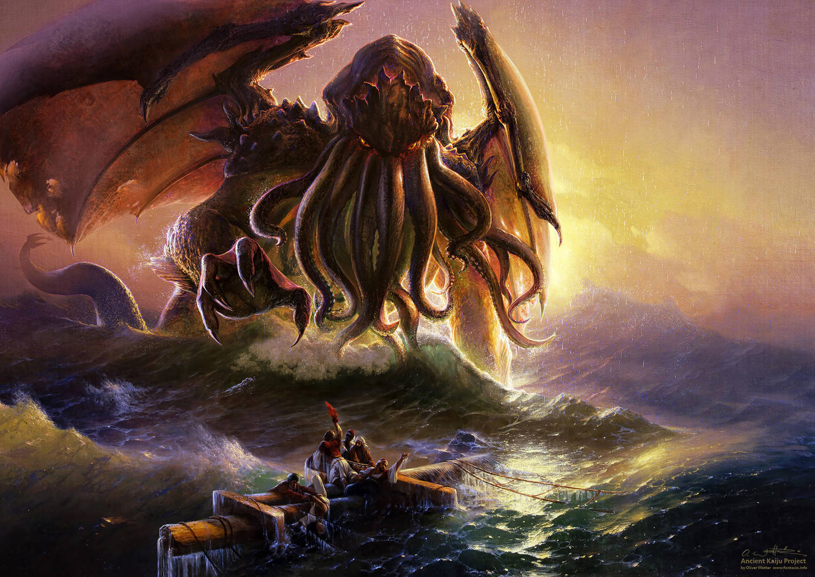 Cthulhu and the ninth wave by fantasio