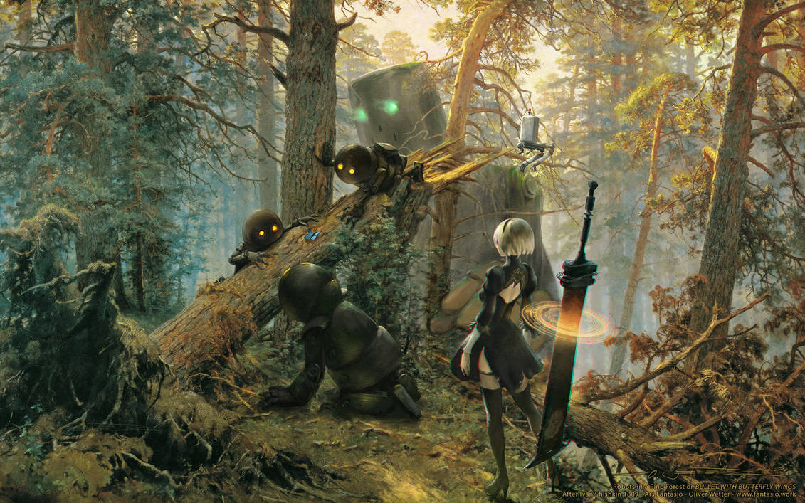 robots_in_a_pine_forest___nier_shishkin_wallpaper_by_fantasio_dcgpccw-pre.jpg