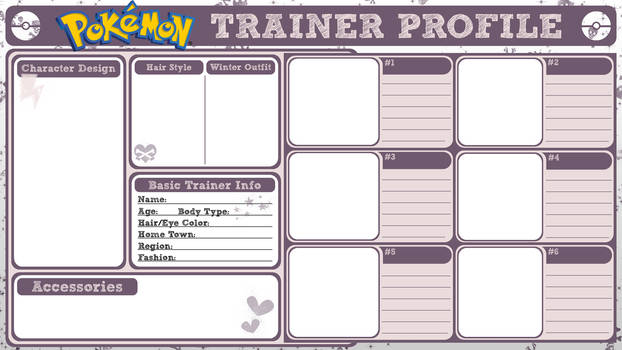 Pokemon Trainer Profile By Poisonoussugar On Deviantart