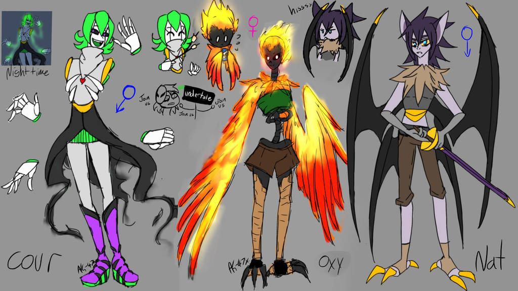 Inspired undertale ocs :added nat: by AK-47x
